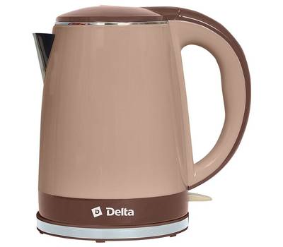 Чайник электрический DELTA DL-1370 бежевый с коричн.