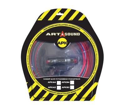 Система акустическая ART SOUND ACCESSORIES APK84 установочный набор 8 AWG 4-кан усилитель до 825 Ват