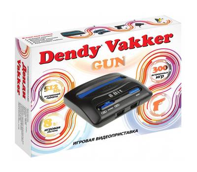 Игровая консоль DENDY Vakker- [300 игр] + световой пистолет