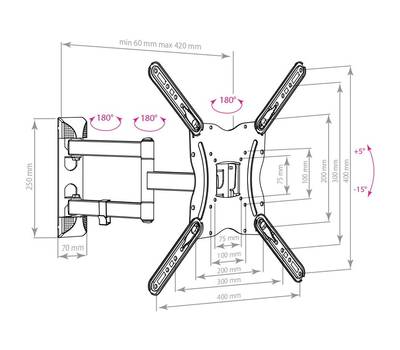 ТВ Кронштейн ARM Media LCD-404 new