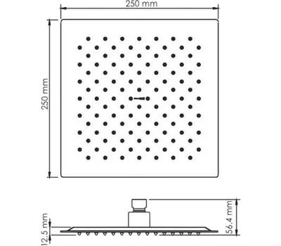 Лейка для душа WasserKRAFT A198