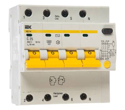 Выключатель электрический IEK MAD10-4-025-C-030