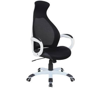 Офисное кресло BRABIX Genesis EX-517, пластик белый, ткань/экокожа/сетка черная