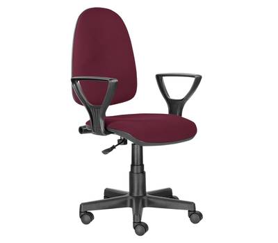 Офисное кресло BRABIX Prestige Ergo MG-311, регулируемая эргономичная спинка, ткань, бордовое