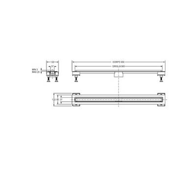 Трап для душа BONOMINI 6825WX90SWZ