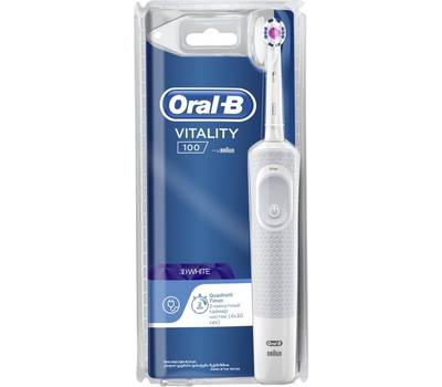 Электрическая зубная щетка ORAL-B Vitality 3D White 100 белый