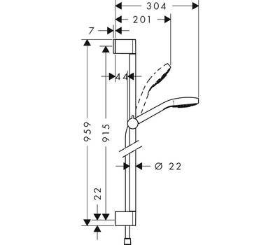 Душевой гарнитур Hansgrohe 26590400