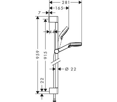 Душевой гарнитур Hansgrohe 32 037