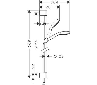 Душевой гарнитур Hansgrohe 26560400