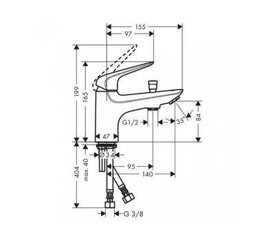 Смеситель для ванны Hansgrohe 71 321 000