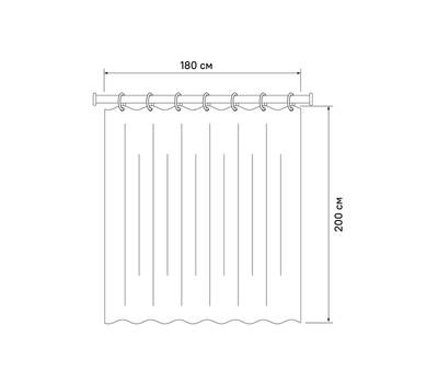 Штора для ванной IDDIS Decor D05P218i11