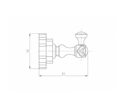 Крючок Milacio MC.901.BBR