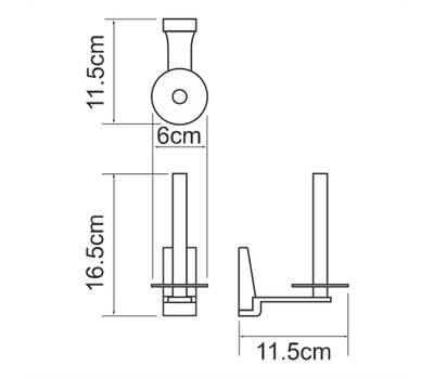 Бумагодержатель WasserKRAFT K-6097