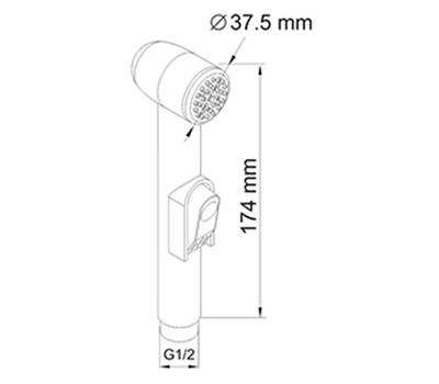 Лейка для душа WasserKRAFT A043