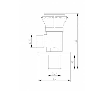 Кран запорный Milacio MC.007.BR