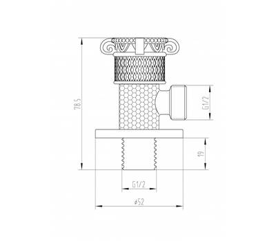 Кран запорный Milacio MC.008.SL