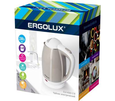 Чайник электрический ERGOLUX ELX-KS02-C18