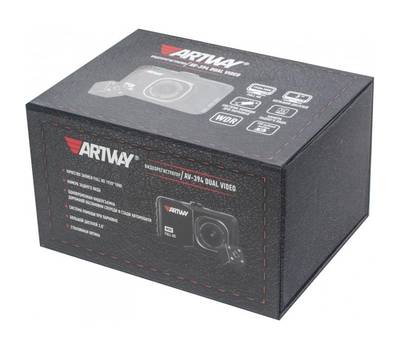 Видеорегистратор ARTWAY AutoCam AV-394 черный 2Mpix 1080x1920 1080i 120гр. Ambarella