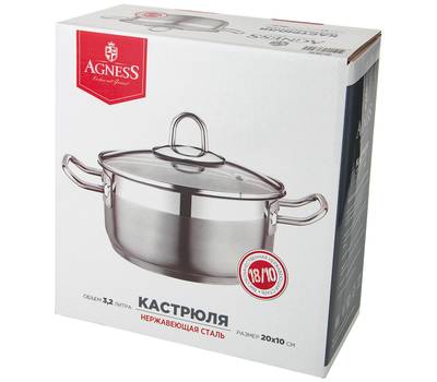 Кастрюля с крышкой AGNESS 936-302