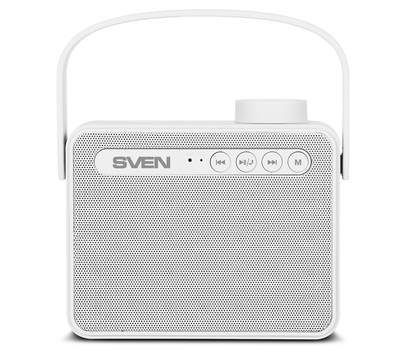 Колонки для компьютера SVEN PS-72, белый (6 Вт, Bluetooth, FM, USB, microSD, ручка )