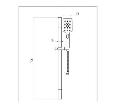 Душевой гарнитур Bravat D170BW-ENG