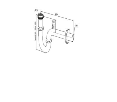 Сифон под раковину SANTECPRO AQ4032R