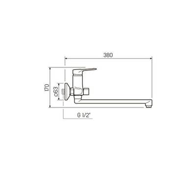 Смеситель для ванны РМС SL139-006E