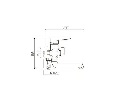 Смеситель для ванны РМС SL77W-009E