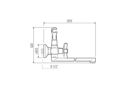 Смеситель для ванны РМС SL138-143P