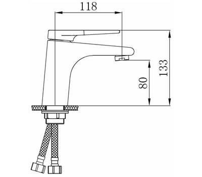 Смеситель для умывальника РМС SL121BL-001F