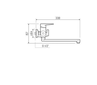 Смеситель для ванны РМС SL141-006E