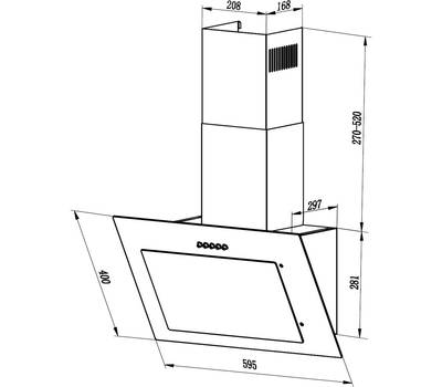 Вытяжка для кухни LEX Mika G 600 IV light белый