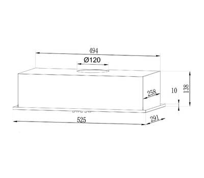 Вытяжка для кухни LEX GS Bloc LIGHT 600 белый