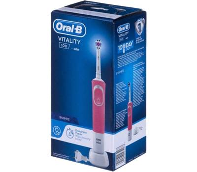 Электрическая зубная щетка ORAL-B Vitality 3D White 100 розовый