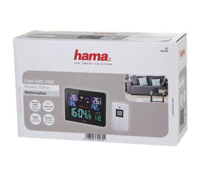Метеостанция HAMA Color EWS-1400 H-136259 черный