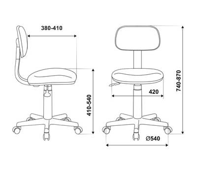 Офисное кресло БЮРОКРАТ CH-W201NX серый 15-48 (пластик белый)