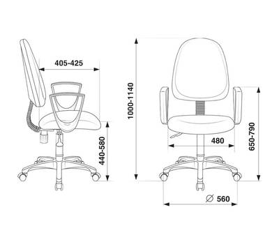 Офисное кресло БЮРОКРАТ CH-1300N коричневый Престиж+ 3C08