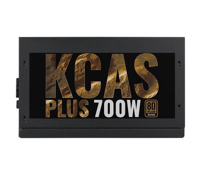 Блок питания компьютера AEROCOOL KCAS PLUS 700, 700Вт, 120мм, черный, retail kcas-700w plus