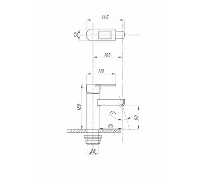 Смеситель для умывальника FAUZT FZs-W49