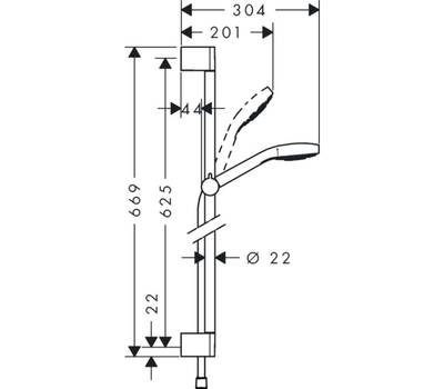 Душевой гарнитур Hansgrohe 26562400