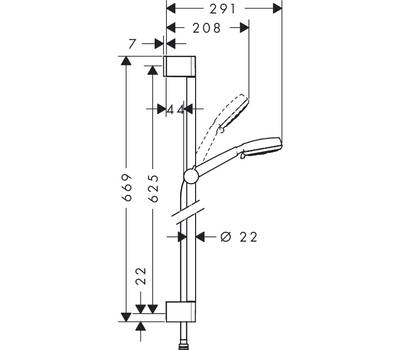 Душевой гарнитур Hansgrohe 26651400