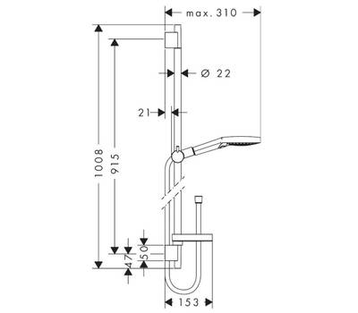 Душевой гарнитур Hansgrohe 45 191