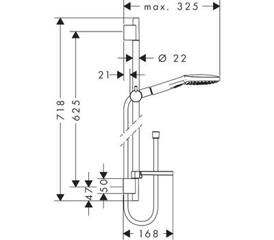 Душевой гарнитур Hansgrohe 26620000