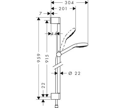 Душевой гарнитур Hansgrohe 26570400