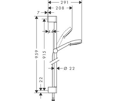 Душевой гарнитур Hansgrohe 26656400