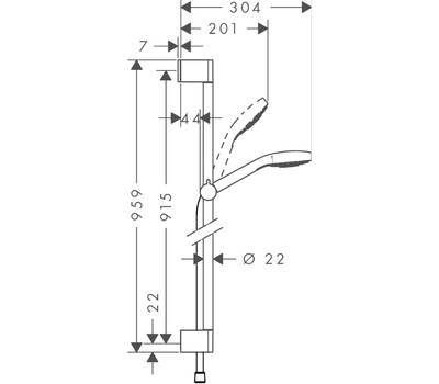 Душевой гарнитур Hansgrohe 26572400