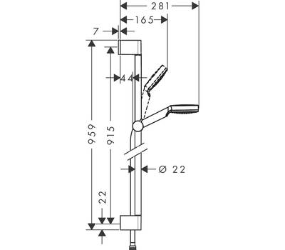 Душевой гарнитур Hansgrohe 26537400