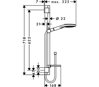 Душевой гарнитур Hansgrohe 26620400