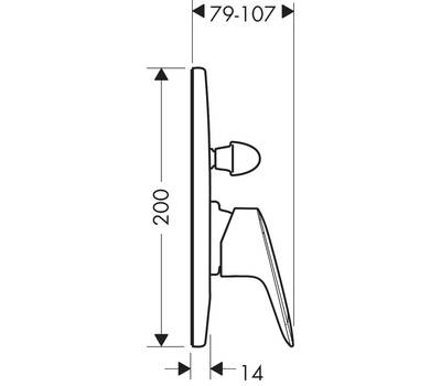 Смеситель для ванны Hansgrohe 71406000