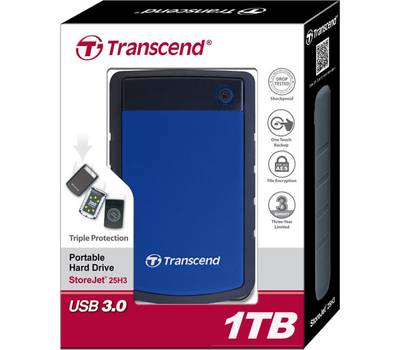 Внешний жесткий диск TRANSCEND TS1TSJ25H3B